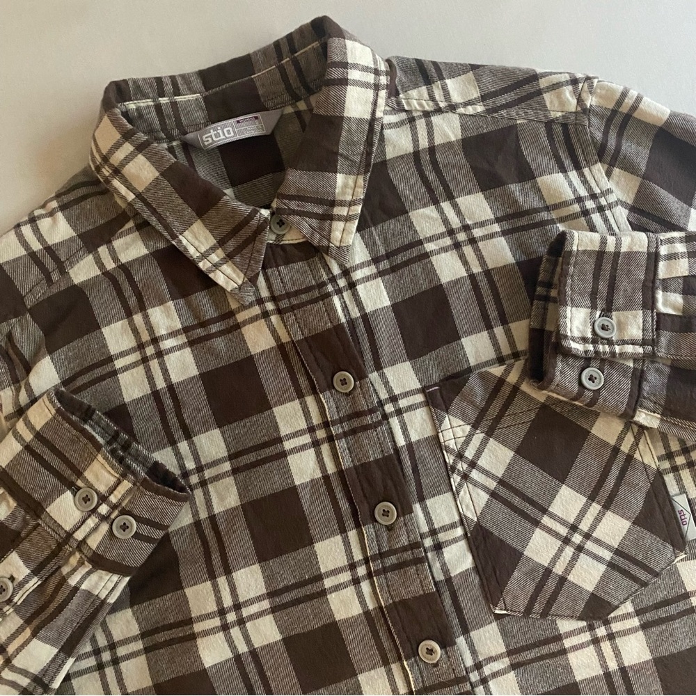 STIO Button Up Flannel Women S Plaid Shirt